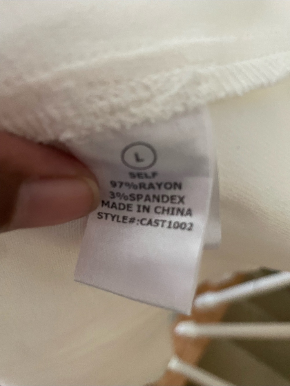 EUC-Canvas Cream Flared Maxi Skirt Set with Contrast Topstitching - Picture 12 of 12